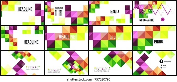 Moderner geometrischer Präsentationshintergrund. Geschäftskonzept oder digitale Technologie-Elemente, Broschüren oder Flyer-Design für Webbanner-Layouts