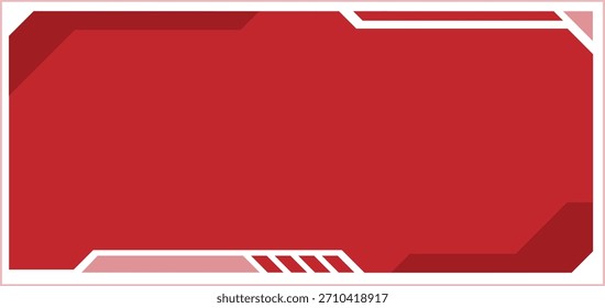 Modern geometric red and white background design.