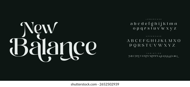 modern geometric sans serif futuristic font alphabet vector set