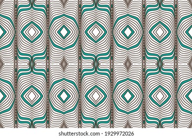 Modern geometric seamless pattern. Abstract lines, trendy colors.