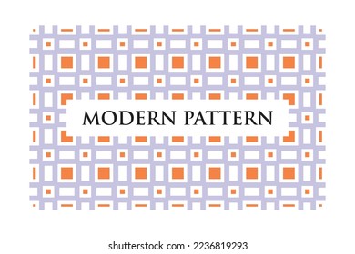 Modern geometric seamless pattern with colorful lines on white background