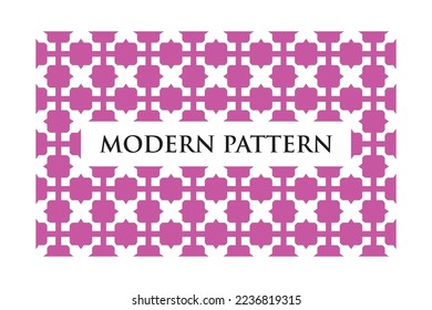 Modern geometric seamless pattern with colorful lines on white background