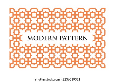 Modern geometric seamless pattern with colorful lines on white background