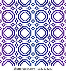 Modern geometric Seamless Pattern. Decorative Texture For Wallpaper, Invitation, Fabric. Vector Illustration. Purple Color