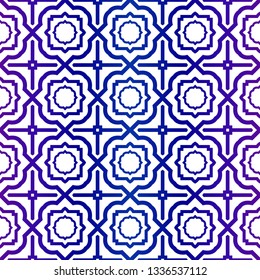 Modern geometric Seamless Pattern. Decorative Texture For Wallpaper, Invitation, Fabric. Vector Illustration. Purple Color