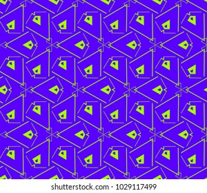 Modern geometric seamless pattern. For design, page fill, wallpaper. Vector illustration