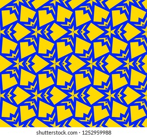 Modern geometric seamless pattern. For design, page fill, wallpaper. Vector illustration