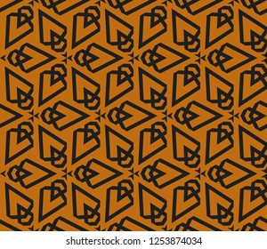 Modern geometric seamless pattern. For design, page fill, wallpaper. Vector illustration