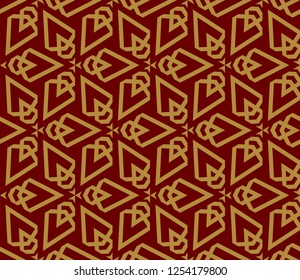 Modern geometric seamless pattern. For design, page fill, wallpaper. Vector illustration