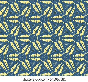Modern geometric seamless pattern. For design, page fill, wallpaper. Vector illustration