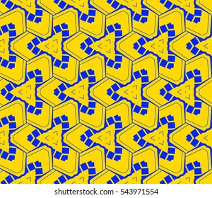 Modern geometric seamless pattern. For design, page fill, wallpaper.Vector illustration