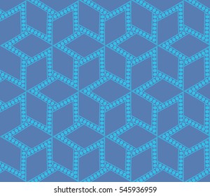 Modern geometric seamless pattern. For design, page fill, wallpaper. Vector illustration