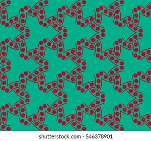 Modern geometric seamless pattern. For design, page fill, wallpaper. Vector illustration
