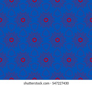 Modern geometric seamless pattern. For design, page fill, wallpaper.Vector illustration
