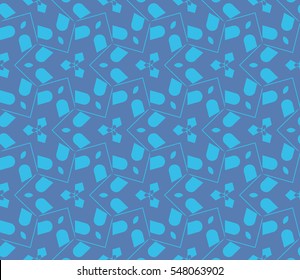Modern geometric seamless pattern. For design, page fill, wallpaper. Vector illustration