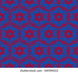 Modern geometric seamless pattern. For design, page fill, wallpaper. Vector illustration