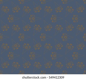 Modern geometric seamless pattern. For design, page fill, wallpaper. Vector illustration