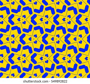 Modern geometric seamless pattern. For design, page fill, wallpaper. Vector illustration