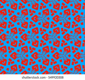 Modern geometric seamless pattern. For design, page fill, wallpaper. Vector illustration