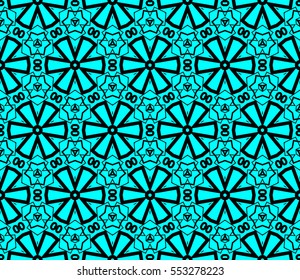 Modern geometric seamless pattern. For design, page fill, wallpaper. Vector illustration