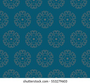 Modern geometric seamless pattern. For design, page fill, wallpaper. Vector illustration