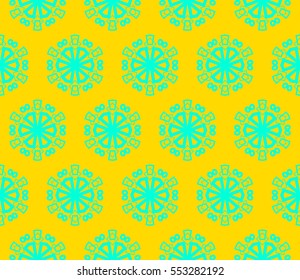 Modern geometric seamless pattern. For design, page fill, wallpaper. Vector illustration