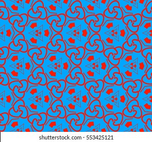 Modern geometric seamless pattern. For design, page fill, wallpaper. Vector illustration