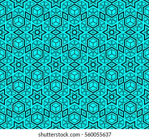 Modern geometric seamless pattern. For design, page fill, wallpaper. Vector illustration