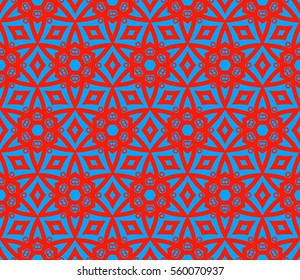 Modern geometric seamless pattern. For design, page fill, wallpaper. Vector illustration