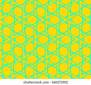 Modern geometric seamless pattern. For design, page fill, wallpaper. Vector illustration