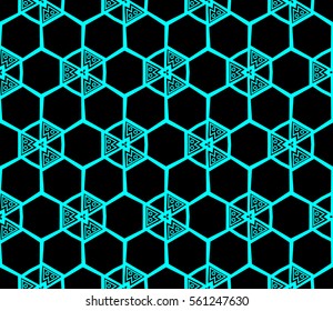 Modern geometric seamless pattern. For design, page fill, wallpaper. Vector illustration