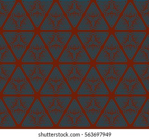 Modern geometric seamless pattern. For design, page fill, wallpaper. Vector illustration