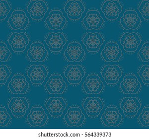 Modern geometric seamless pattern. For design, page fill, wallpaper. Vector illustration