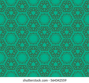 Modern geometric seamless pattern. For design, page fill, wallpaper. Vector illustration