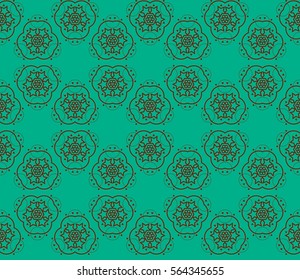Modern geometric seamless pattern. For design, page fill, wallpaper. Vector illustration