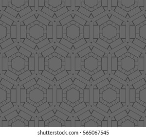 Modern geometric seamless pattern. For design, page fill, wallpaper. Vector illustration