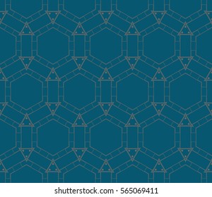 Modern geometric seamless pattern. For design, page fill, wallpaper. Vector illustration