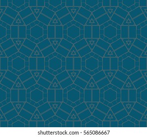 Modern geometric seamless pattern. For design, page fill, wallpaper. Vector illustration