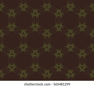 Modern geometric seamless pattern. For design, page fill, wallpaper. Vector illustration