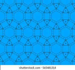 Modern geometric seamless pattern. For design, page fill, wallpaper. Vector illustration