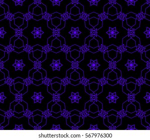 Modern geometric seamless pattern. For design, page fill, wallpaper. Vector illustration