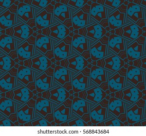 Modern geometric seamless pattern. For design, page fill, wallpaper. Vector illustration