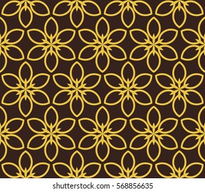 Modern geometric seamless pattern. For design, page fill, wallpaper. Vector illustration