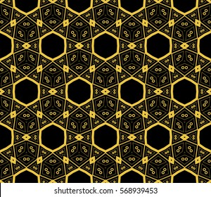 Modern geometric seamless pattern. For design, page fill, wallpaper. Vector illustration