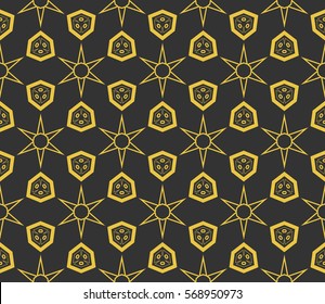 Modern geometric seamless pattern. For design, page fill, wallpaper. Vector illustration