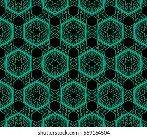 Modern geometric seamless pattern. For design, page fill, wallpaper. Vector illustration