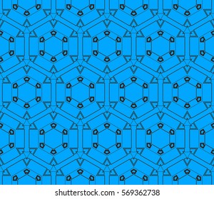 Modern geometric seamless pattern. For design, page fill, wallpaper. Vector illustration