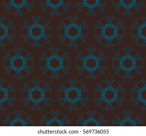 Modern geometric seamless pattern. For design, page fill, wallpaper. Vector illustration