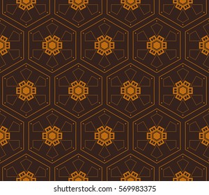 Modern geometric seamless pattern. For design, page fill, wallpaper. Vector illustration