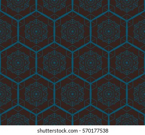 Modern geometric seamless pattern. For design, page fill, wallpaper. Vector illustration